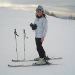 Valentina, una bambina sugli sci...